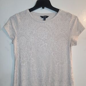 Simply Vera Vera Wang Women's White Top Size M